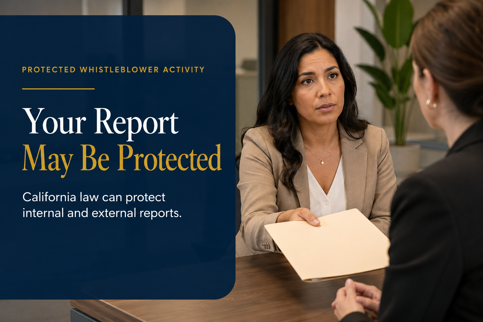 Confidential Workplace Reporting Meeting
