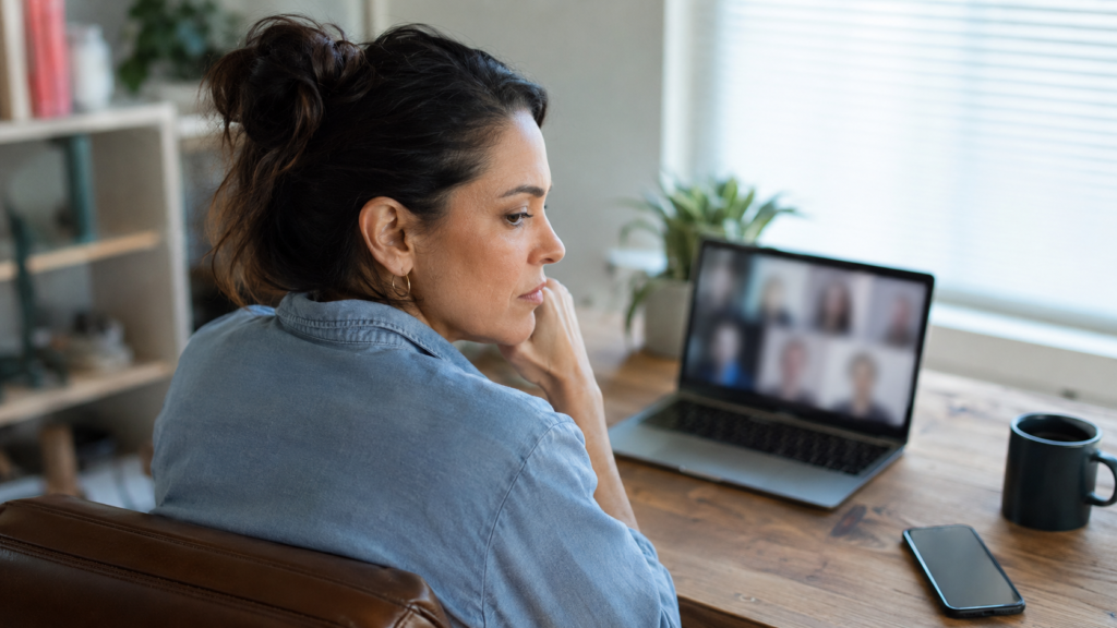 Quiet concern during remote work