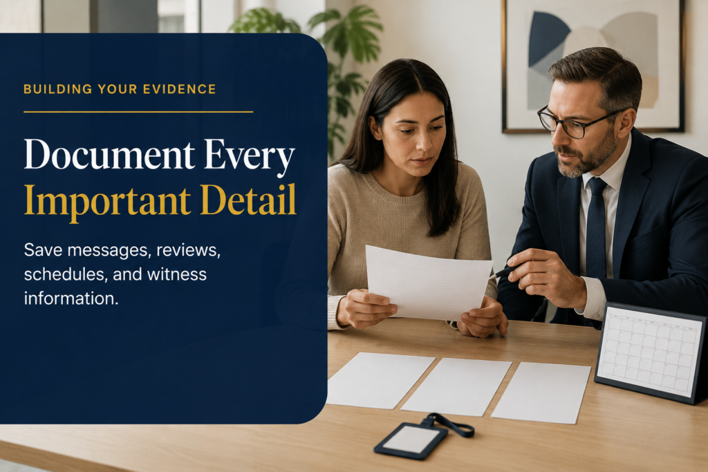 Building Your Evidence at Work