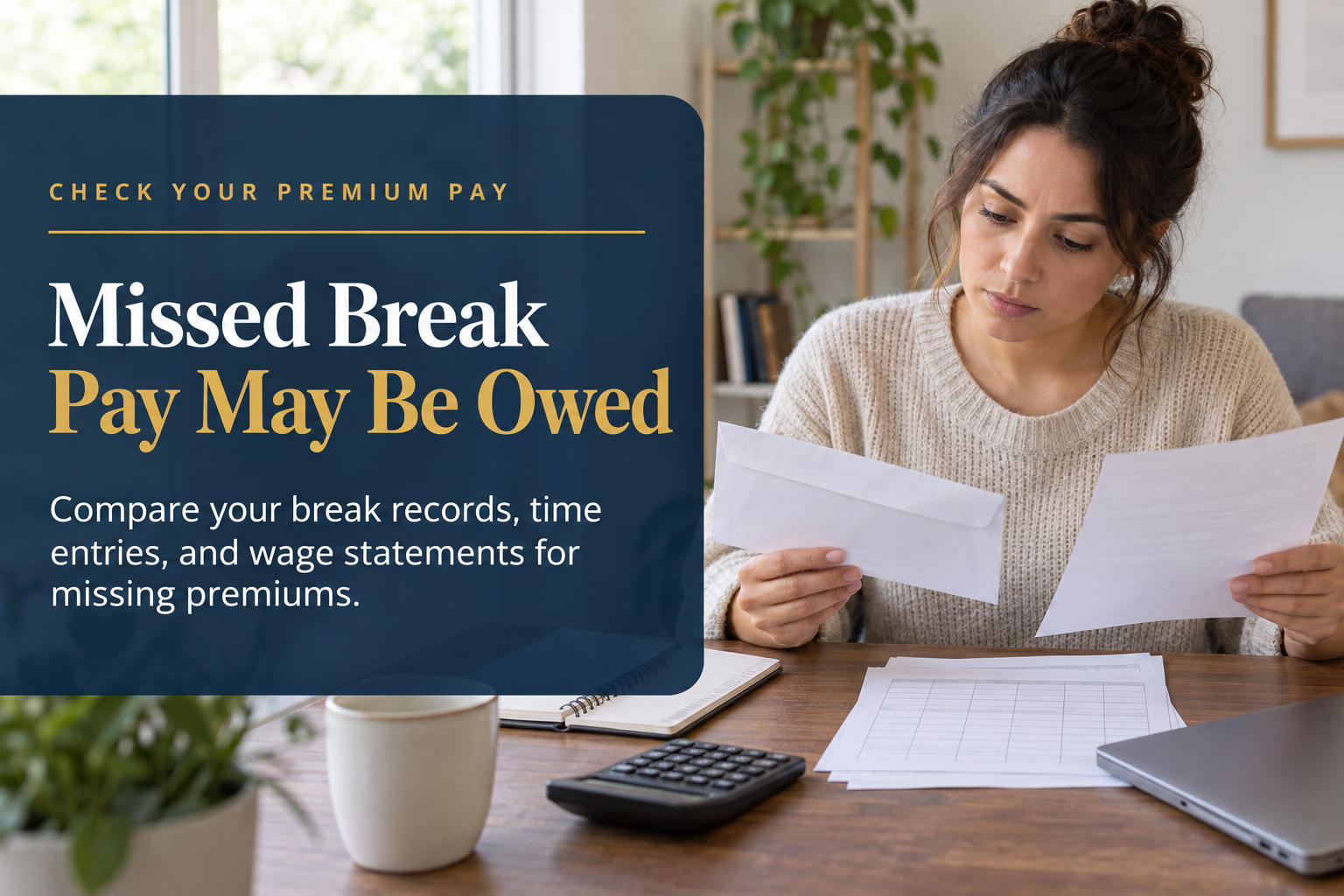 Reviewing Records for Missed Break Pay