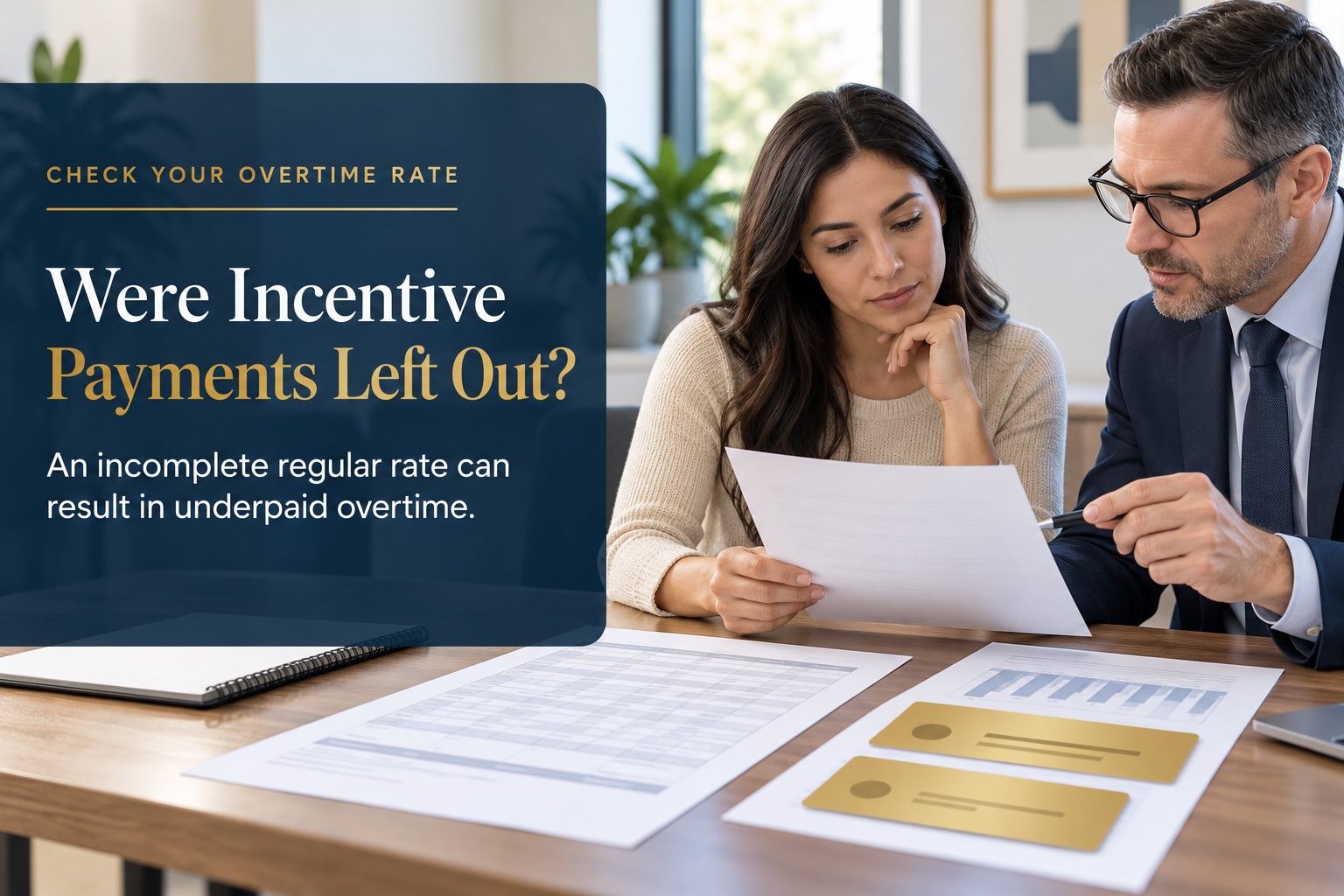 Reviewing overtime pay and incentives