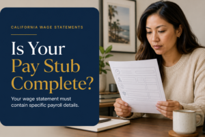 Pay Stub Violations: What Must Your Wage Statement Include?