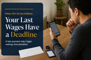 What Happens If Your Final Paycheck Is Late in California?