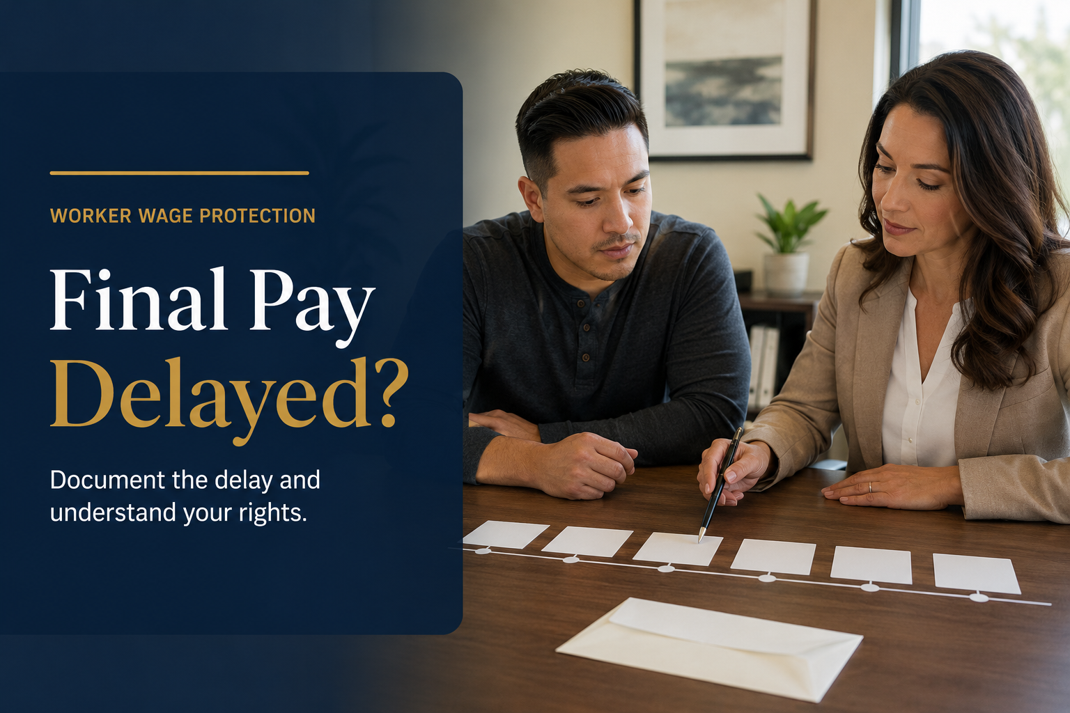 Documenting a Delayed Final Paycheck