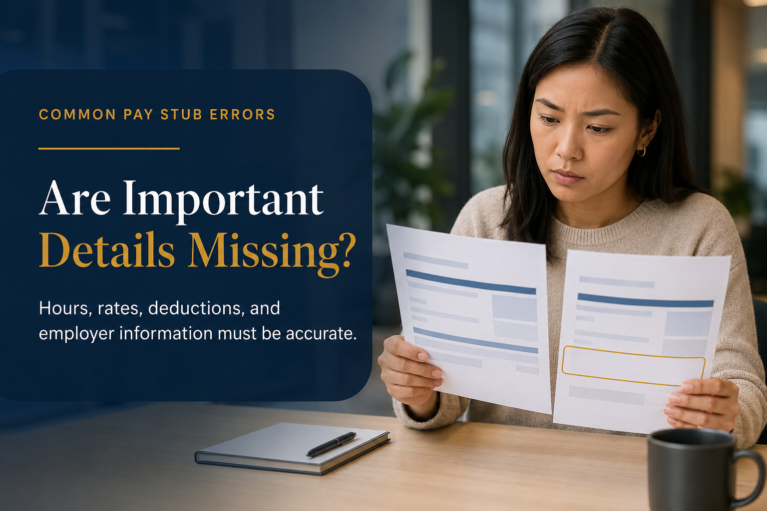 Missing Details on a California Pay Stub