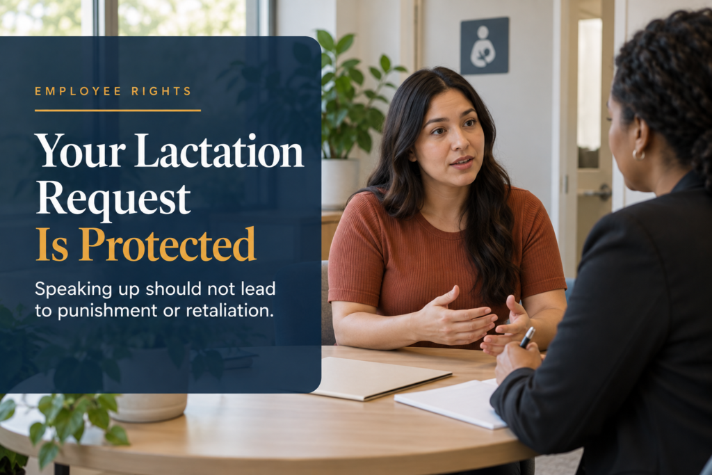 Protected lactation request at work